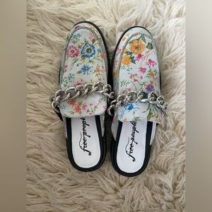 Free People Vida Leather Chain mules, 36.5!